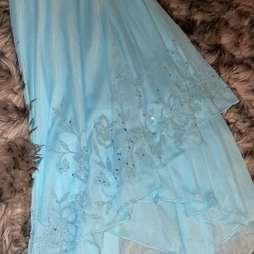 Light blue floral prom dress - Picture 9 of 9